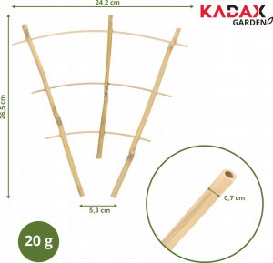 Kadax Drabinka Bambusowa Podpora Pnączy Potrójna 26cm 3