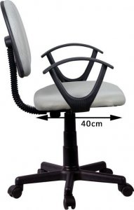 Krzesło biurowe Fabryka Mebli Akord Fotel dziecięcy FD-3 materiałowy - Czerwony 2