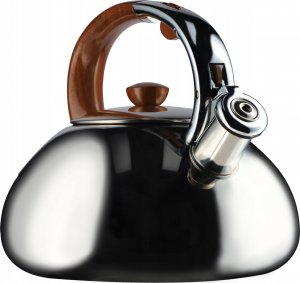 Kadax Czajnik Na Gaz Z Gwizdkiem Stalowy 2,5L Srebrny 4