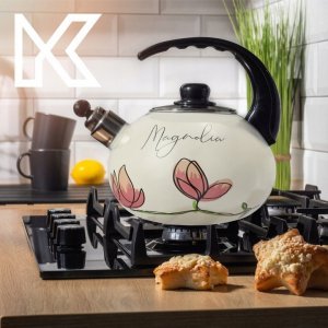 Kadax KADAX Czajnik Emaliowany 2,2L Indukcja Gaz Gwizdek 2