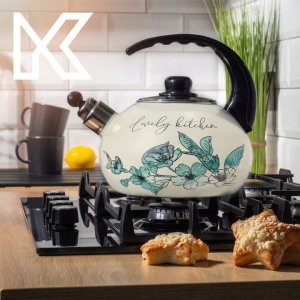 Kadax KADAX Czajnik Emaliowany 2,2L Indukcja Gaz Gwizdek 2