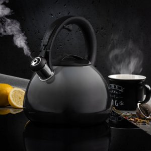 Kadax Czajnik Na Gaz Indukcję Z Gwizdkiem Szary 2,6L 2