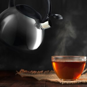 Kadax Czajnik Na Gaz Indukcję Z Gwizdkiem Szary 2,6L 4