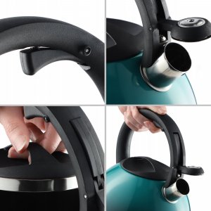 Kadax Czajnik Na Gaz Indukcję Z Gwizdkiem Zielony 2,6L 6