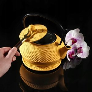 Kadax Czajnik Żeliwny Zestaw Zaparzacz Czarki Do Herbaty 7