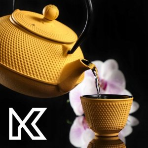 Kadax Czajnik Żeliwny Zestaw Zaparzacz Czarki Do Herbaty 9