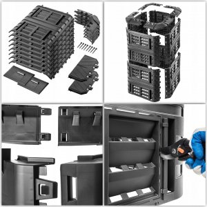 Kadax Kompostownik Ogrodowy Modularny 1260L 8