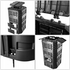 Kadax Kompostownik Ogrodowy Modularny 1260L 9