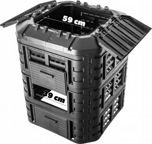Kadax Kompostownik Ogrodowy Modularny Całoroczny 860L 3
