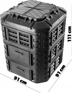 Kadax Kompostownik Ogrodowy Modularny Całoroczny 860L 4