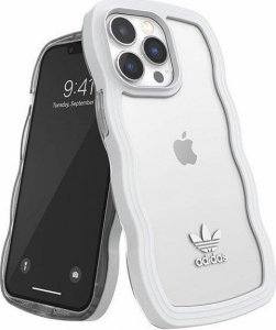 Adidas Adidas OR Wavy Case iPhone 13 Pro /13 6,1" biały-przezroczysty/white-transparent 51903 1