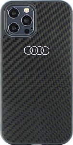 Audi Audi Carbon Fiber iPhone 12/12 Pro 6.1" czarny/black hardcase AU-TPUPCIP12P-R8/D2-BK 1