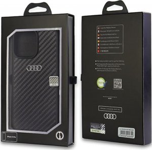 Audi Audi Carbon Fiber iPhone 14 Pro 6.1" czarny/black hardcase AU-TPUPCIP14P-R8/D2-BK 3