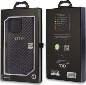 Audi Audi Carbon Fiber iPhone 14 Pro 6.1" czarny/black hardcase AU-TPUPCIP14P-R8/D2-BK 8