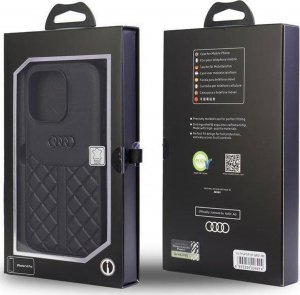 Audi Audi Genuine Leather iPhone 13 Pro / 13 6.1" czarny/black hardcase AU-TPUPCIP13P-Q8/D1-BK 12