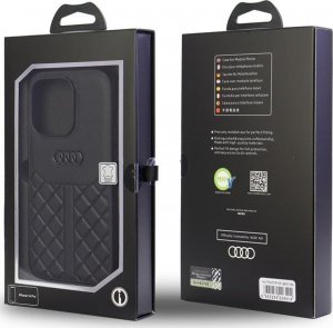 Audi Audi Genuine Leather iPhone 13 Pro / 13 6.1" czarny/black hardcase AU-TPUPCIP13P-Q8/D1-BK 5