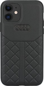 Audi Audi Genuine Leather iPhone 12/12 Pro 6.1" czarny/black hardcase AU-TPUPCIP12P-Q8/D1-BK 1