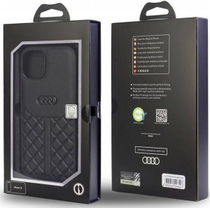 Audi Audi Genuine Leather iPhone 12/12 Pro 6.1" czarny/black hardcase AU-TPUPCIP12P-Q8/D1-BK 12