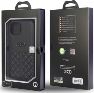 Audi Audi Genuine Leather iPhone 12/12 Pro 6.1" czarny/black hardcase AU-TPUPCIP12P-Q8/D1-BK 5