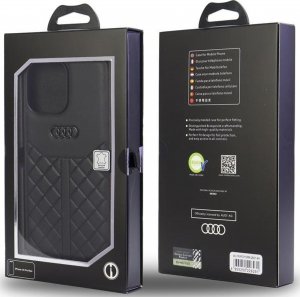 Audi Audi Genuine Leather iPhone 13 Pro Max 6.7" czarny/black hardcase AU-TPUPCIP13PM-Q8/D1-BK 5