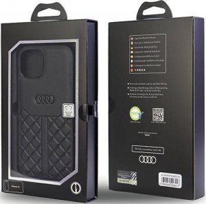 Audi Audi Genuine Leather iPhone 14 6.1" czarny/black hardcase AU-TPUPCIP14-Q8/D1-BK 16