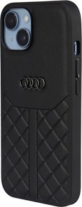 Audi Audi Genuine Leather iPhone 14 6.1" czarny/black hardcase AU-TPUPCIP14-Q8/D1-BK 3