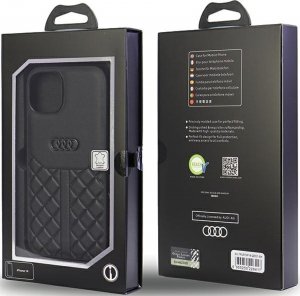 Audi Audi Genuine Leather iPhone 14 6.1" czarny/black hardcase AU-TPUPCIP14-Q8/D1-BK 7