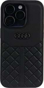 Audi Audi Genuine Leather iPhone 14 Pro 6.1" czarny/black hardcase AU-TPUPCIP14P-Q8/D1-BK 1
