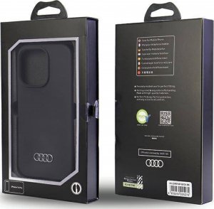 Audi Audi Silicone Case iPhone 14 Pro 6.1" czarny/black hardcase AU-LSRIP14P-Q3/D1-BK 14