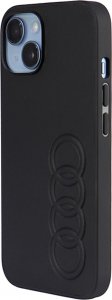 Audi Synthetic Leather iPhone 14 6.1 czarny/hardcase AU-TPUPCIP14-TT/D1-BK 9