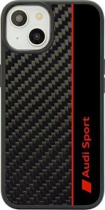 DefaultBrand Audi Carbon Fiber iPhone 14 6.1" czarny/black hardcase AUS-TPUPCIP14-R8/D1-BK 1