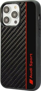 DefaultBrand Audi Carbon Fiber iPhone 14 Pro 6.1" czarny/black hardcase AUS-TPUPCIP14P-R8/D1-BK 2