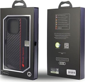 DefaultBrand Audi Carbon Fiber iPhone 14 Pro 6.1" czarny/black hardcase AUS-TPUPCIP14P-R8/D1-BK 6
