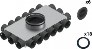 SpiroFlex Skrzynka rozdzielcza 18-12x75/200 izolowana VENT CLEAR W2 zestaw SX-WS18X75/200SRZ 1