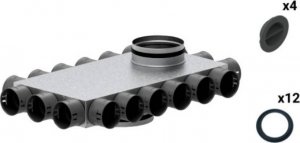 SpiroFlex Skrzynka rozdzielcza przelotowa 18-12x75/200 izolowana VENT CLEAR zestaw Spiroflex SX-WS18X75/200SRPZ 1