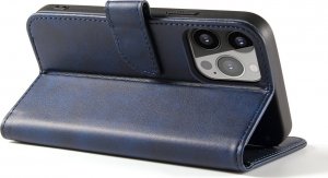 Hurtel Etui portfel z klapką podstawką do iPhone 15 Pro Max Magnet Case - niebieskie 3