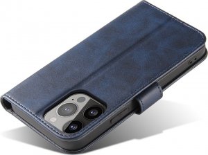 Hurtel Etui portfel z klapką podstawką do iPhone 15 Pro Max Magnet Case - niebieskie 5
