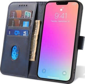 Hurtel Etui portfel z klapką podstawką do iPhone 15 Pro Max Magnet Case - niebieskie 7