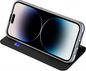 Dux Ducis Etui do iPhone 15 Pro Max pokrowiec z klapką i portfelem Dux Ducis Skin Pro - czarne 5