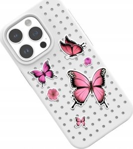 Pinit Zestaw Etui Pinit Dynamic + Flower/ Butterfly Pin iPhone 14 Pro Max 6.7" czarny/black wzór 1 4