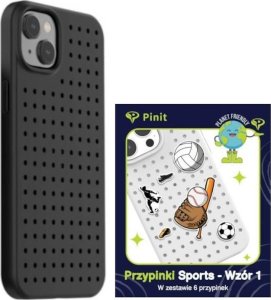 Pinit Zestaw Etui Pinit Dynamic + Sports Pin iPhone 14 Plus 6.7" czarny/black wzór 1 2