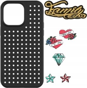 Pinit Zestaw Etui Pinit Dynamic + Tattoo Pin iPhone 14 Pro 6.1" czarny/black wzór 1 1