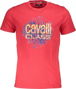 Cavalli Class CAVALLI CLASS T-SHIRT Z KRÓTKIM RĘKAWEM MĘSKI CZERWONY L 1