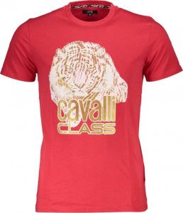 Cavalli Class CAVALLI CLASS T-SHIRT Z KRÓTKIM RĘKAWEM MĘSKI CZERWONY L 1