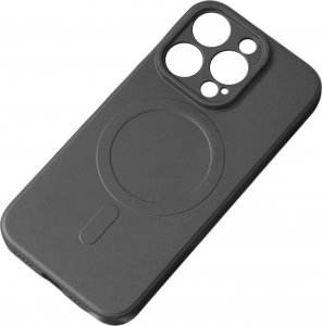Hurtel Silikonowe magnetyczne etui iPhone 14 Pro Silicone Case Magsafe - czarne 1