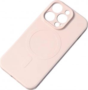 Hurtel Silikonowe magnetyczne etui iPhone 14 Pro Max Silicone Case Magsafe - różowe 1