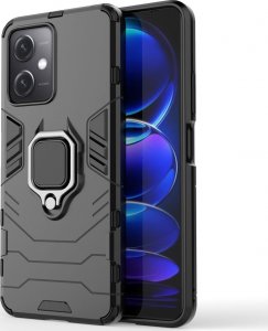 Hurtel Ring Armor etui do Xiaomi Redmi Note 12 5G / Poco X5 5G pancerny pokrowiec uchwyt magnetyczny ring czarne 1