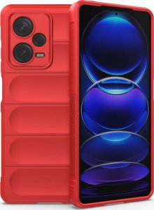Hurtel Magic Shield Case etui do Xiaomi Redmi Note 12 Pro+ elastyczny pancerny pokrowiec czerwone 1