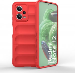 Hurtel Magic Shield Case etui do Xiaomi Redmi Note 12 5G / Poco X5 5G elastyczny pancerny pokrowiec czerwone 1