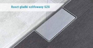 SpiroFlex 700 Szczelinowe odwodnienie prysznicowe AQUA STEEL LS z rusztem szlifowanym SZG SPIROFLEX SX-OLS700SZG 1
